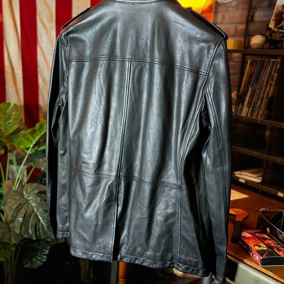 *RARE* JOHN VARVATOS Limited Edition Double Breasted Leather Jacket Sz52 RP$2698 - Picture 15 of 16
